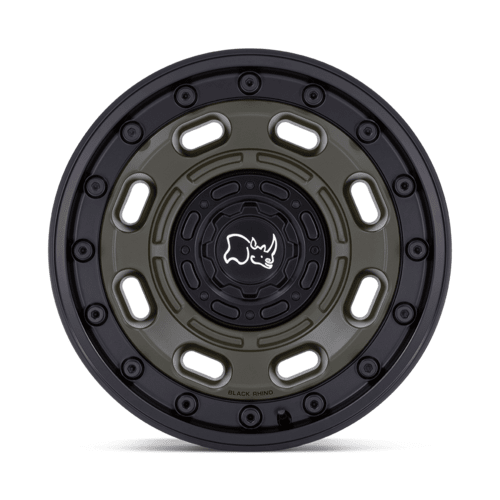 Black Rhino Hard Alloys Atlas 20x10 Olive Drab Green with Black Lip Wheel