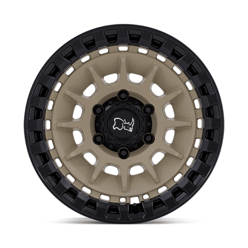 Black Rhino Hard Alloys Barrage 17x8.5 5x127 - 10 Desert Sand on Matte Black Wheel