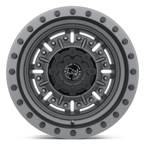 Black Rhino Hard Alloys BR Abrams 17x9.5 - 18 8x165.1 Textured Matte Gunmetal Wheel