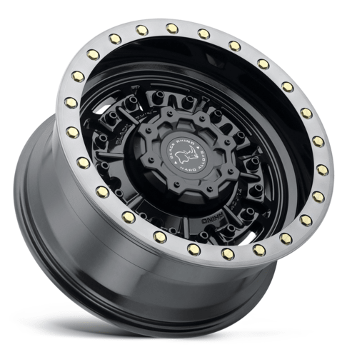 Black Rhino Hard Alloys BR Abrams 18x9.5 Inch Wheel with Gloss Gun Black Finish and Machined Dark Tint