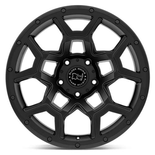 Black Rhino Hard Alloys BR Overland 17x9.5 Matte Black Off - Road Wheel with 6x139.7 Bolt Pattern
