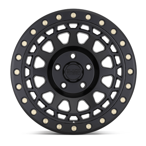 Black Rhino Hard Alloys BR Prim 17x9 Matte Black with Brass Bolts - 6x139.7 Bolt Pattern, - 12 Offset