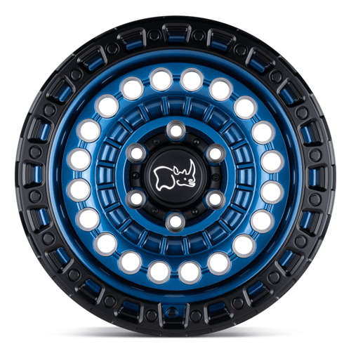Black Rhino Hard Alloys BR Sentinel 17x8.5 Cobalt Blue with Black Ring - 5x127 Bolt Pattern, - 18 Offset