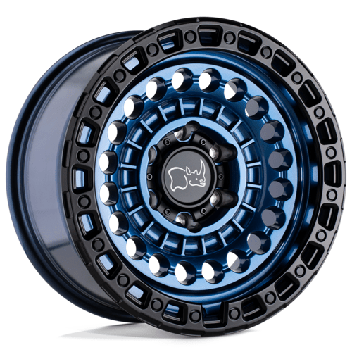 Black Rhino Hard Alloys BR Sentinel 17x8.5 Cobalt Blue with Black Ring - 5x127 Bolt Pattern, -18 Offset
