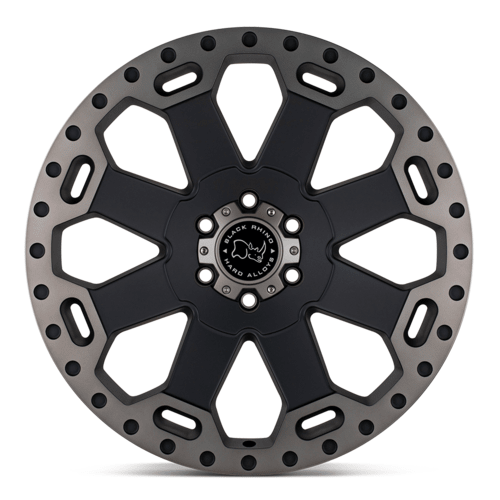 Black Rhino Hard Alloys BR WARLORD 17x8 Matte Black with Machined Dark Tint Wheel