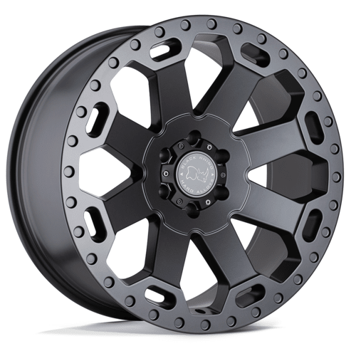 Black Rhino Hard Alloys BR Warlord 18x9 Matte Gunmetal Wheel with 6x135 Bolt Pattern and +12 Offset