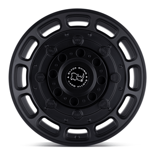 Black Rhino Hard Alloys BR Warthog 17x8.5 Matte Black Wheel - 5x114.3 Bolt Pattern, - 18 Offset