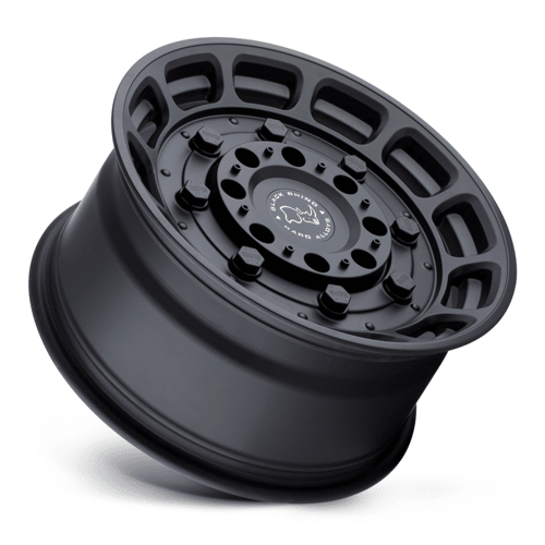 Black Rhino Hard Alloys BR Warthog 17x8.5 Matte Black Wheel - 5x114.3 Bolt Pattern, - 18 Offset
