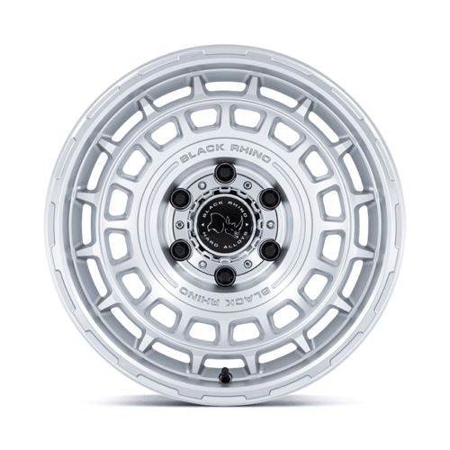 Black Rhino Hard Alloys BR024 AWOL 17x8.5 Silver Machined Face Wheel