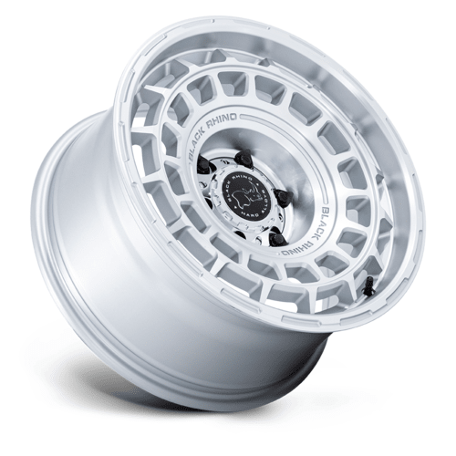Black Rhino Hard Alloys BR024 AWOL 17x8.5 Silver Machined Face Wheel