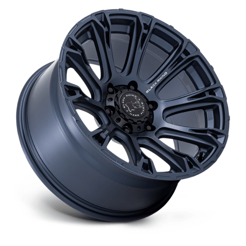 Black Rhino Hard Alloys Diamondback 17x9 Inch Wheel with Metallic Blue Finish, 6x139.7 Bolt Pattern, +12 Offset