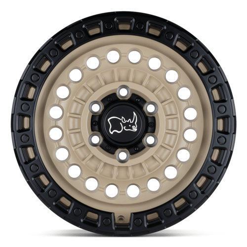 Black Rhino Hard Alloys Sentinel 20x9.5 Inch Desert Sand with Black Ring Wheel