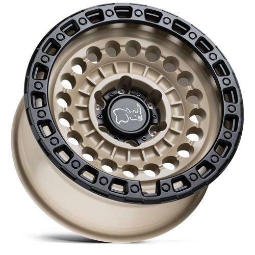 Black Rhino Hard Alloys Sentinel 20x9.5 Inch Desert Sand with Black Ring Wheel