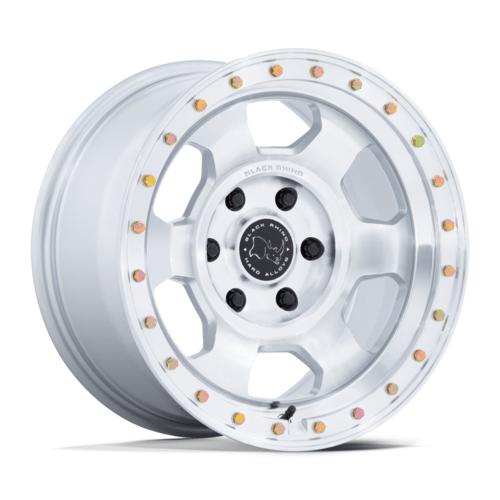 Black Rhino Hard Alloys Trooper 17x8.5 Inch Gloss Silver Machined Face Wheel (Part Number BR029SD17856800)