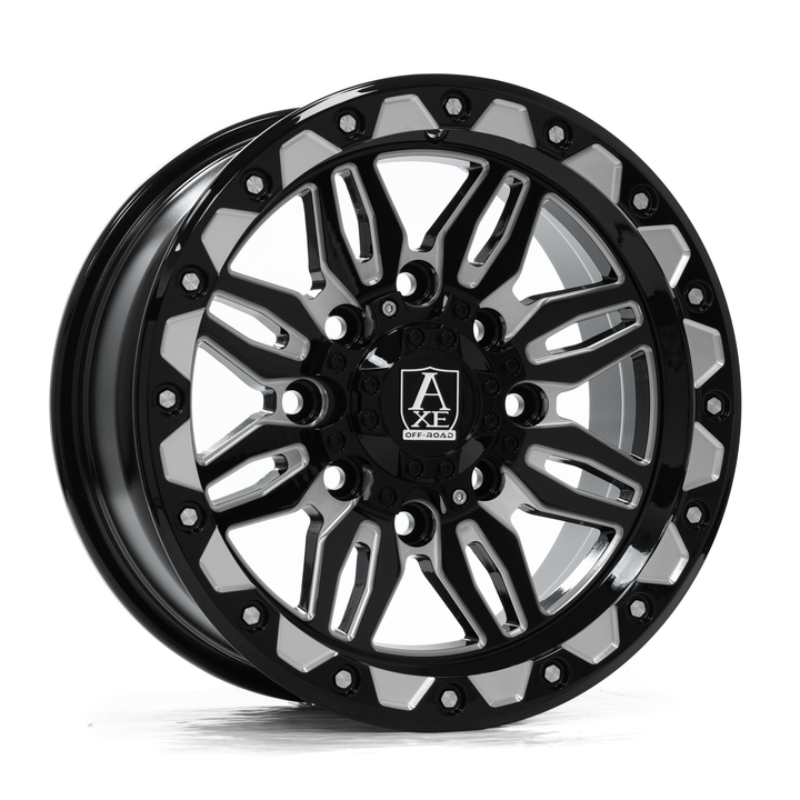 AXE CERUS UTV Wheel | Gloss Black Milled
