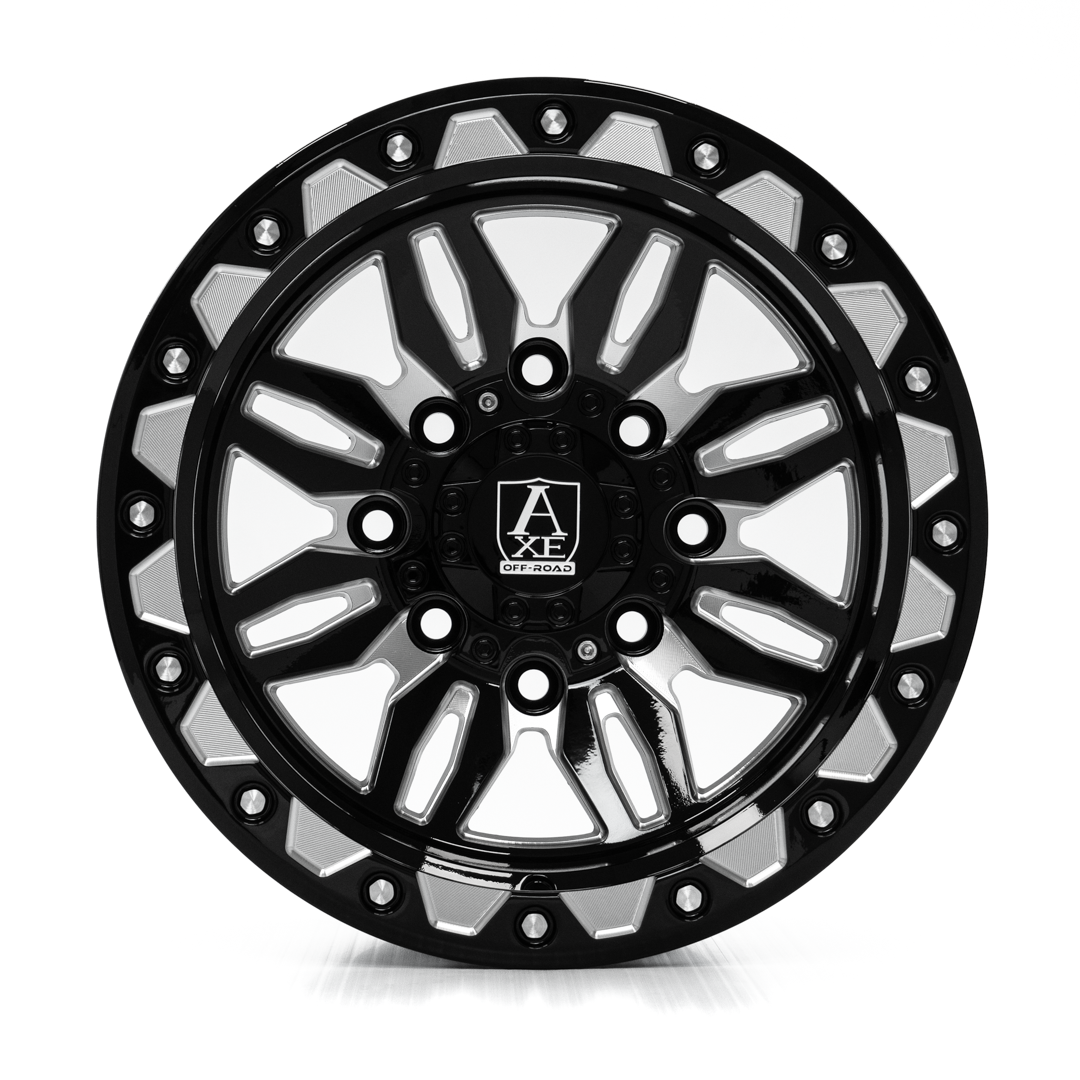 AXE CERUS UTV Wheel | Gloss Black Milled