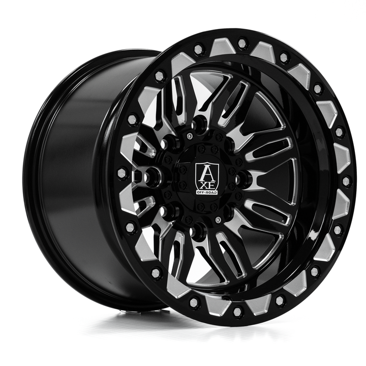 AXE CERUS UTV Wheel | Gloss Black Milled