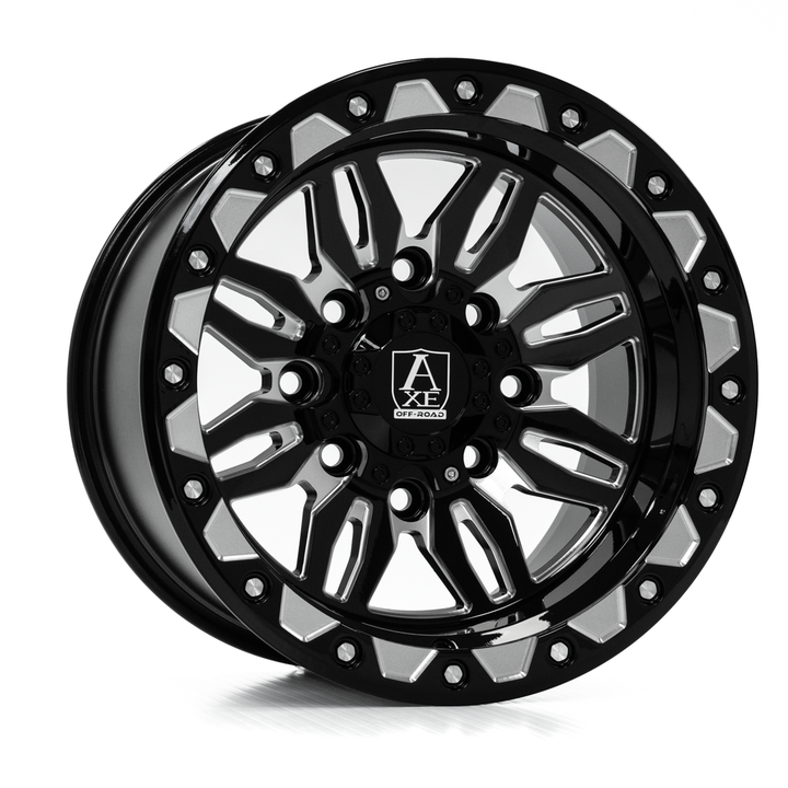 AXE CERUS UTV Wheel | Gloss Black Milled