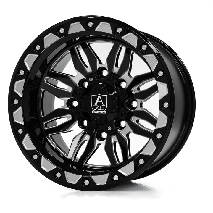 AXE CERUS UTV Wheel | Gloss Black Milled
