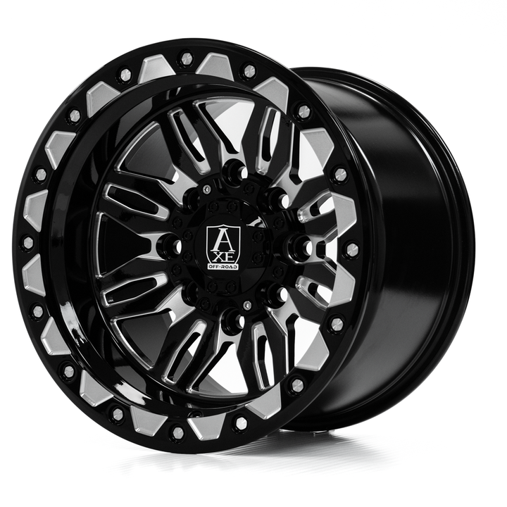 AXE CERUS UTV Wheel | Gloss Black Milled