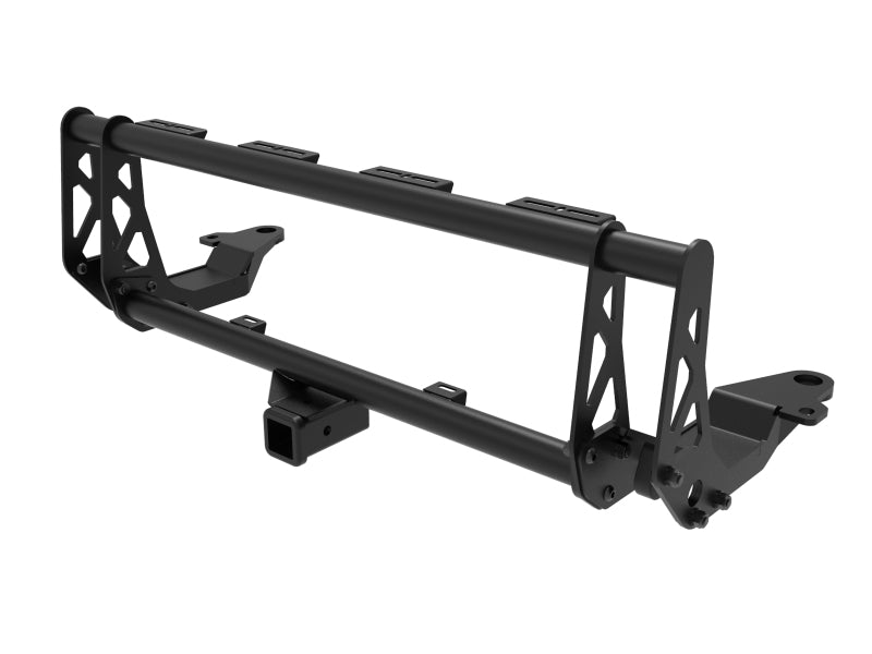 aFe Terra Guard Bull Bar with Hitch Receiver for RAM 1500 2019-2020 - Black Finish, Heavy-Gauge Steel