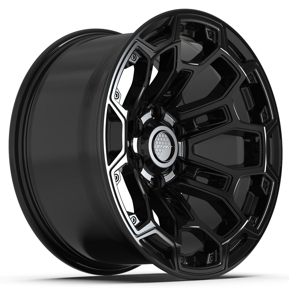 DEFIANT Wheels DF03 for Chevrolet, GMC, Nissan, and RAM - 6x5.5" Bolt Pattern, - 12 Offset