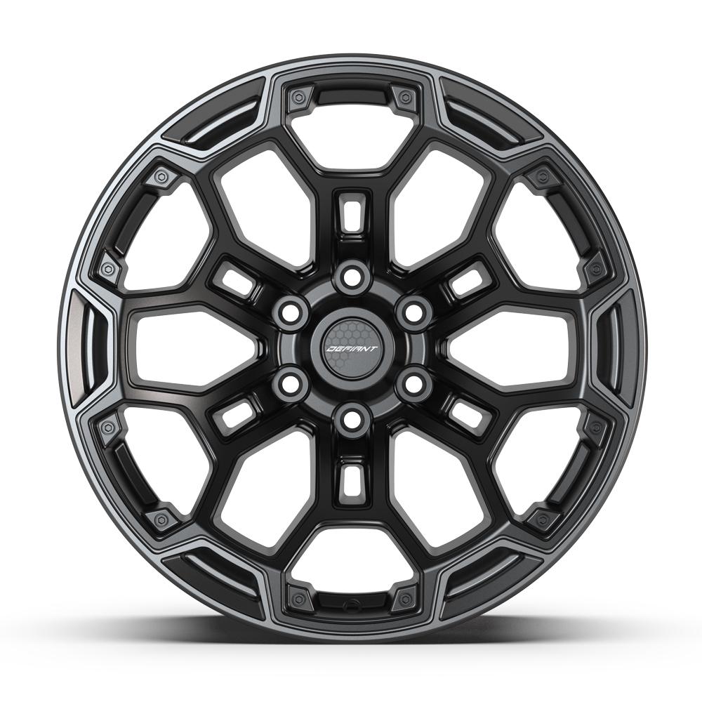 DEFIANT Wheels DF03 for Chevrolet, GMC, Nissan, and RAM - 6x5.5" Bolt Pattern, - 12 Offset
