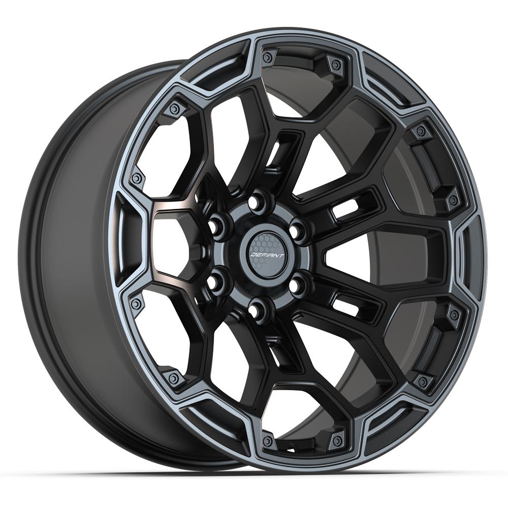 DEFIANT Wheels DF03 for Chevrolet, GMC, Nissan, and RAM - 6x5.5" Bolt Pattern, - 12 Offset