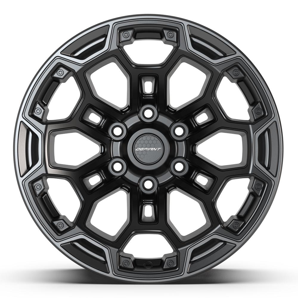 DEFIANT Wheels DF03 for Chevrolet, GMC, Nissan, and RAM - 6x5.5" Bolt Pattern, - 12 Offset
