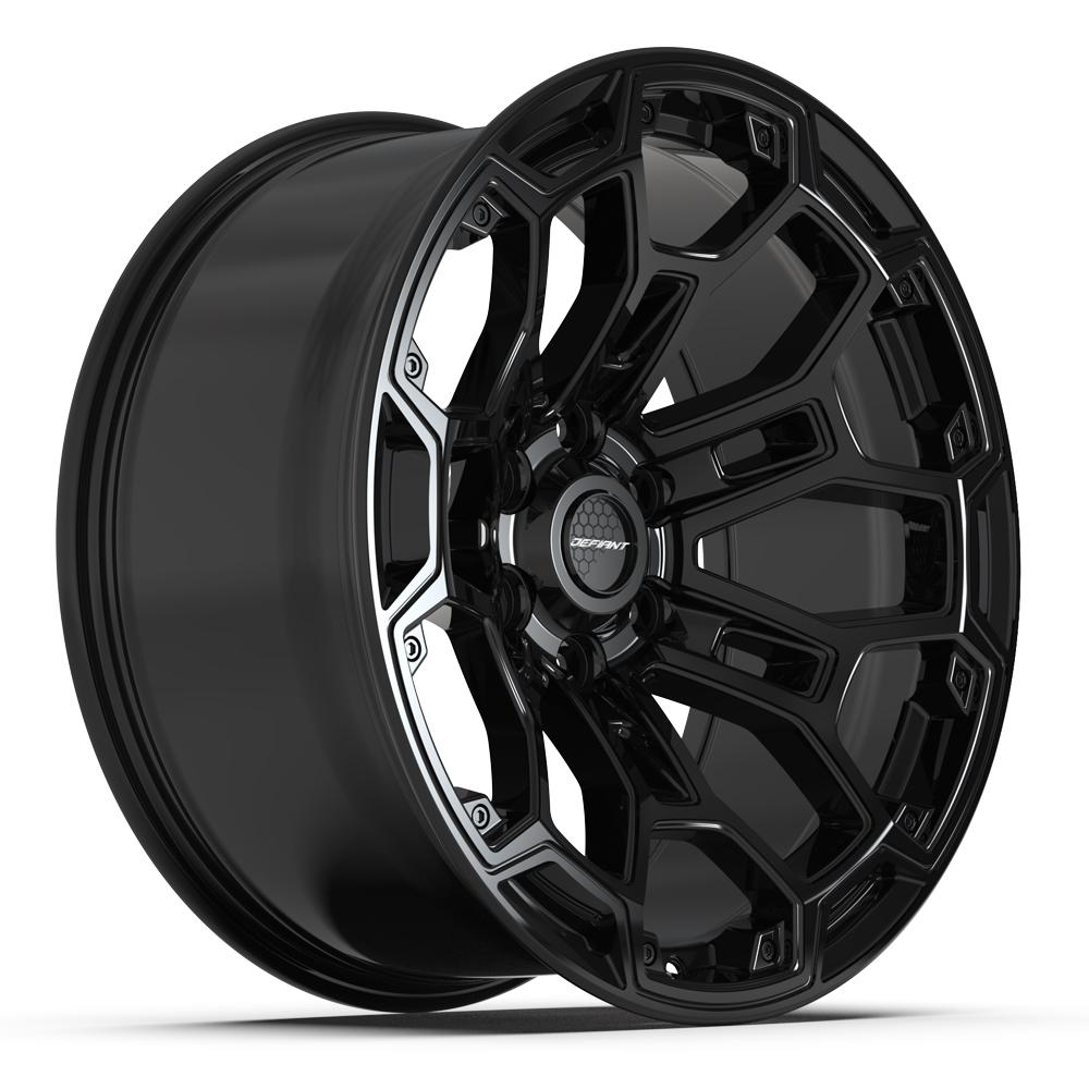 DEFIANT Wheels DF03 for Chevrolet, GMC, Nissan, and RAM - 6x5.5" Bolt Pattern, - 12 Offset