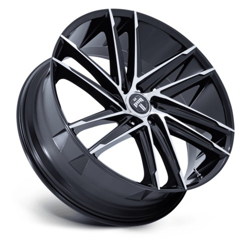 DUB 1PC DC275 BLAZE 24x10 Inch Gloss Black Machined Face Wheel