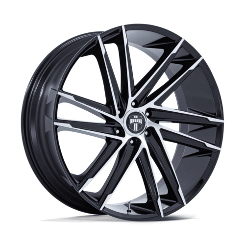 DUB 1PC DC275 BLAZE 24x10 Inch Gloss Black Machined Face Wheel