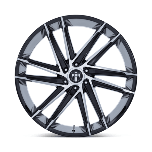 DUB 1PC DC275 BLAZE 24x10 Inch Gloss Black Machined Face Wheel