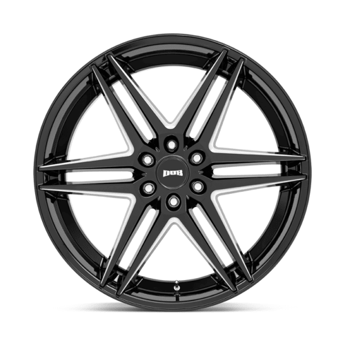 DUB 1PC Dirty Dog 24x10 Wheel with Glossy Black Milled Finish and 6x139.7 Bolt Pattern
