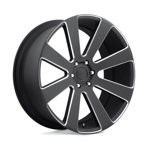 DUB 1PC S187 8 - BALL 26 - Inch Matte Black Milled Wheel with 6x139.7 Bolt Pattern and +30 Offset