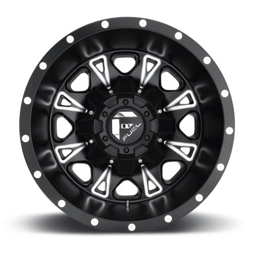 Fuel 1PC D513 Throttle 17x6.5 Inch Matte Black Milled Wheel with 8x200 Bolt Pattern and - 140 Offset