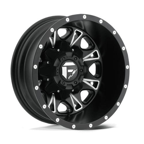 Fuel 1PC D513 Throttle 17x6.5 Inch Matte Black Milled Wheel with 8x200 Bolt Pattern and -140 Offset