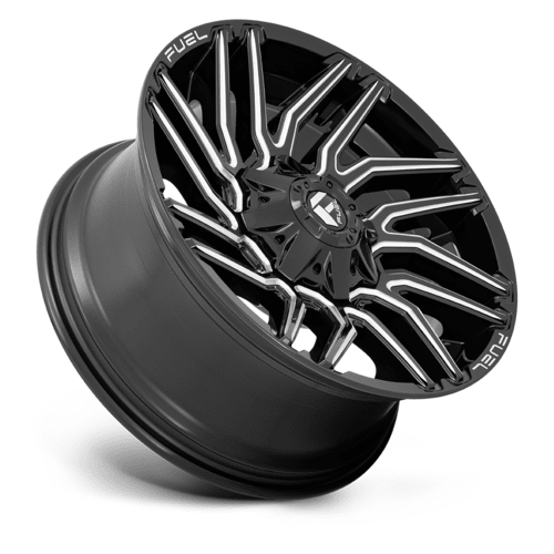 Fuel 1PC D773 Typhoon 20x10 Gloss Black Milled Wheel with - 18mm Offset