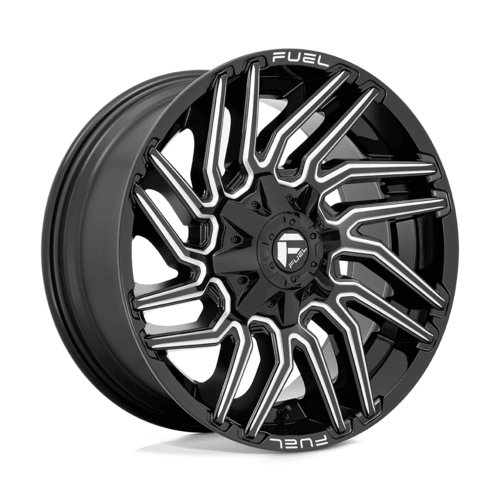Fuel 1PC D773 Typhoon 20x10 Gloss Black Milled Wheel with -18mm Offset