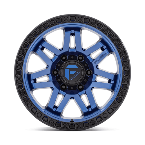 Fuel 1PC D813 SYNDICATE 17x9 Inch Wheel with Dark Blue Finish and Black Ring