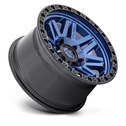 Fuel 1PC D813 SYNDICATE 17x9 Inch Wheel with Dark Blue Finish and Black Ring