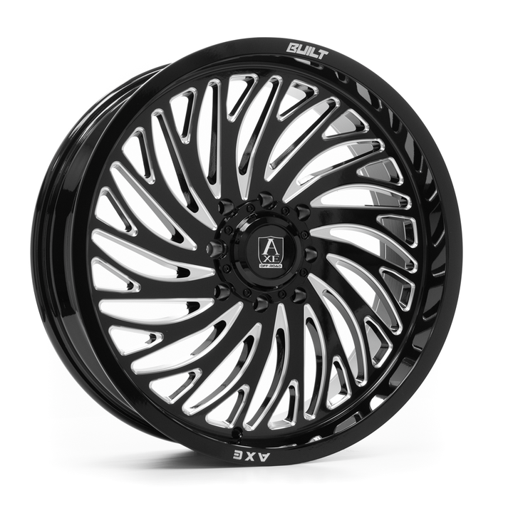 AXE HYDRA UTV Wheel | Gloss Black Milled