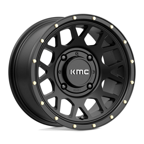 KMC Powersports KS135 GRENADE UTV 14x7 Satin Black Wheel with 4x156 Bolt Pattern and 10mm Offset