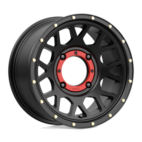 KMC Powersports KS135 GRENADE UTV 14x7 Satin Black Wheel with 4x156 Bolt Pattern and 10mm Offset