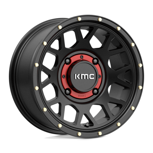 KMC Powersports KS135 GRENADE UTV 14x7 Satin Black Wheel with 4x156 Bolt Pattern and 10mm Offset