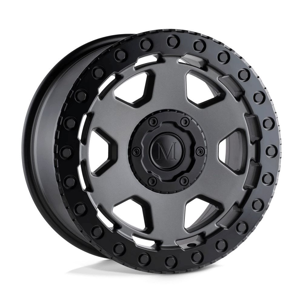 Mandrus FORSCHER Wheel | Matte Gunmetal W/ Black Lip Edge