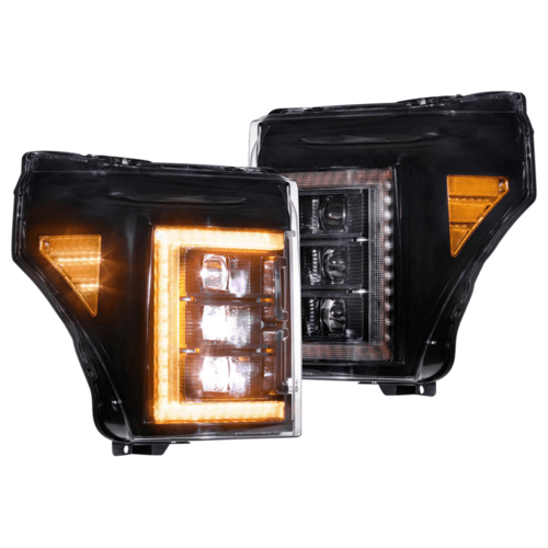 Morimoto XB Headlights Super Duty 2011 - 2016 Amber DRL - LF505 - A - ASM