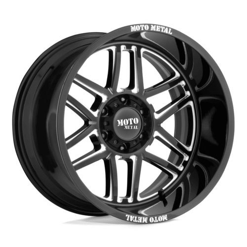 Moto Metal MO992 Folsom 20x10 Inch Gloss Black Milled Alloy Wheel with -18mm Offset