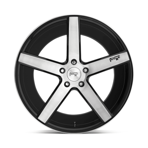Niche 1PC Milan 20x8.5 Inch Gloss Black Brushed Alloy Wheel with Offset +35