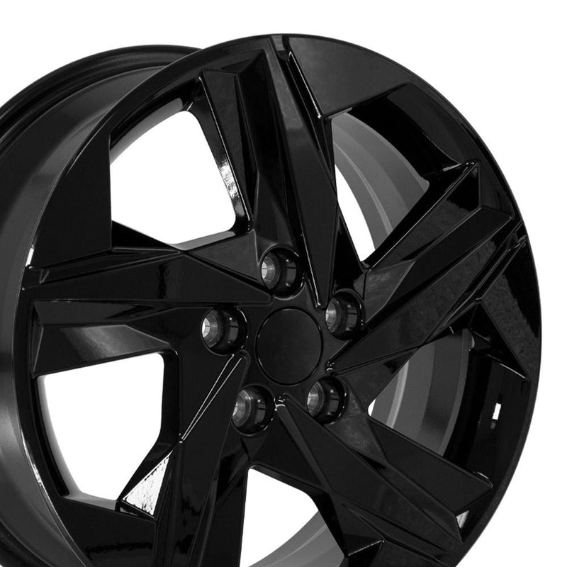 OE Wheels 17-Inch Replica Alloy Wheel for Hyundai Vehicles - Gloss Black Finish (HY12-17070-5450-45B)